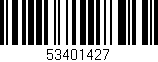 Código de barras (EAN, GTIN, SKU, ISBN): '53401427'