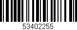 Código de barras (EAN, GTIN, SKU, ISBN): '53402255'