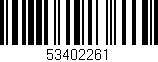 Código de barras (EAN, GTIN, SKU, ISBN): '53402261'