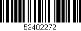 Código de barras (EAN, GTIN, SKU, ISBN): '53402272'