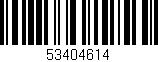 Código de barras (EAN, GTIN, SKU, ISBN): '53404614'