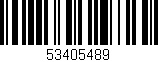 Código de barras (EAN, GTIN, SKU, ISBN): '53405489'
