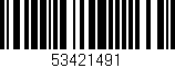Código de barras (EAN, GTIN, SKU, ISBN): '53421491'