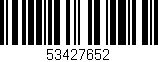 Código de barras (EAN, GTIN, SKU, ISBN): '53427652'