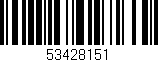 Código de barras (EAN, GTIN, SKU, ISBN): '53428151'