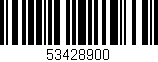Código de barras (EAN, GTIN, SKU, ISBN): '53428900'