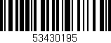 Código de barras (EAN, GTIN, SKU, ISBN): '53430195'