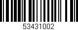 Código de barras (EAN, GTIN, SKU, ISBN): '53431002'
