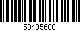 Código de barras (EAN, GTIN, SKU, ISBN): '53435608'