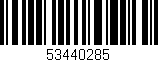 Código de barras (EAN, GTIN, SKU, ISBN): '53440285'