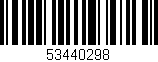 Código de barras (EAN, GTIN, SKU, ISBN): '53440298'