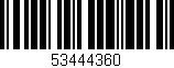Código de barras (EAN, GTIN, SKU, ISBN): '53444360'