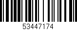 Código de barras (EAN, GTIN, SKU, ISBN): '53447174'