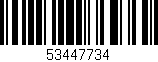 Código de barras (EAN, GTIN, SKU, ISBN): '53447734'