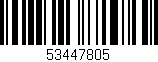 Código de barras (EAN, GTIN, SKU, ISBN): '53447805'