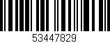 Código de barras (EAN, GTIN, SKU, ISBN): '53447829'