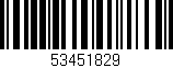 Código de barras (EAN, GTIN, SKU, ISBN): '53451829'