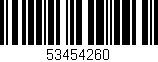 Código de barras (EAN, GTIN, SKU, ISBN): '53454260'