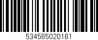 Código de barras (EAN, GTIN, SKU, ISBN): '534565020161'