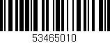 Código de barras (EAN, GTIN, SKU, ISBN): '53465010'
