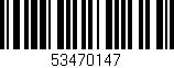 Código de barras (EAN, GTIN, SKU, ISBN): '53470147'