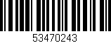 Código de barras (EAN, GTIN, SKU, ISBN): '53470243'