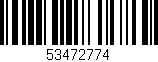 Código de barras (EAN, GTIN, SKU, ISBN): '53472774'