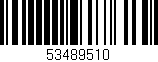 Código de barras (EAN, GTIN, SKU, ISBN): '53489510'