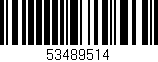 Código de barras (EAN, GTIN, SKU, ISBN): '53489514'