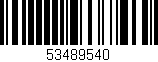 Código de barras (EAN, GTIN, SKU, ISBN): '53489540'