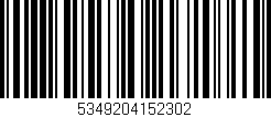 Código de barras (EAN, GTIN, SKU, ISBN): '5349204152302'
