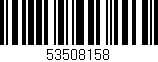 Código de barras (EAN, GTIN, SKU, ISBN): '53508158'