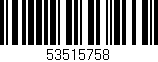 Código de barras (EAN, GTIN, SKU, ISBN): '53515758'