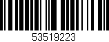 Código de barras (EAN, GTIN, SKU, ISBN): '53519223'