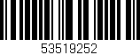 Código de barras (EAN, GTIN, SKU, ISBN): '53519252'