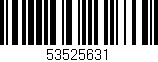 Código de barras (EAN, GTIN, SKU, ISBN): '53525631'