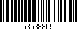 Código de barras (EAN, GTIN, SKU, ISBN): '53538865'