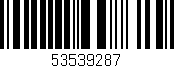 Código de barras (EAN, GTIN, SKU, ISBN): '53539287'