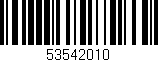 Código de barras (EAN, GTIN, SKU, ISBN): '53542010'