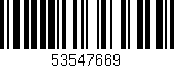 Código de barras (EAN, GTIN, SKU, ISBN): '53547669'
