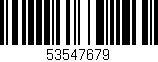 Código de barras (EAN, GTIN, SKU, ISBN): '53547679'