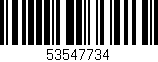 Código de barras (EAN, GTIN, SKU, ISBN): '53547734'