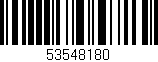 Código de barras (EAN, GTIN, SKU, ISBN): '53548180'