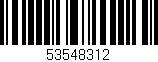 Código de barras (EAN, GTIN, SKU, ISBN): '53548312'