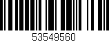 Código de barras (EAN, GTIN, SKU, ISBN): '53549560'