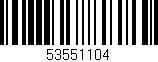 Código de barras (EAN, GTIN, SKU, ISBN): '53551104'