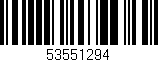 Código de barras (EAN, GTIN, SKU, ISBN): '53551294'