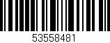 Código de barras (EAN, GTIN, SKU, ISBN): '53558481'