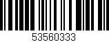 Código de barras (EAN, GTIN, SKU, ISBN): '53560333'