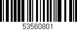 Código de barras (EAN, GTIN, SKU, ISBN): '53560801'